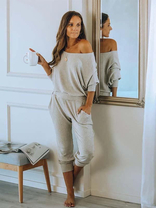 Veleaee Off-Shoulder Two Sets