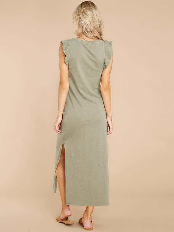 Veleaee Ruffled Loose Dress