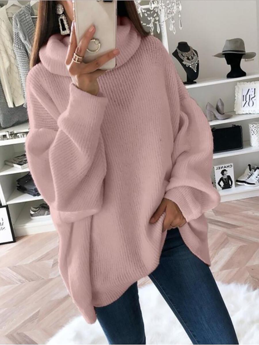 Veleaee Solid Color Turtleneck Knit Sweater(11 colors)