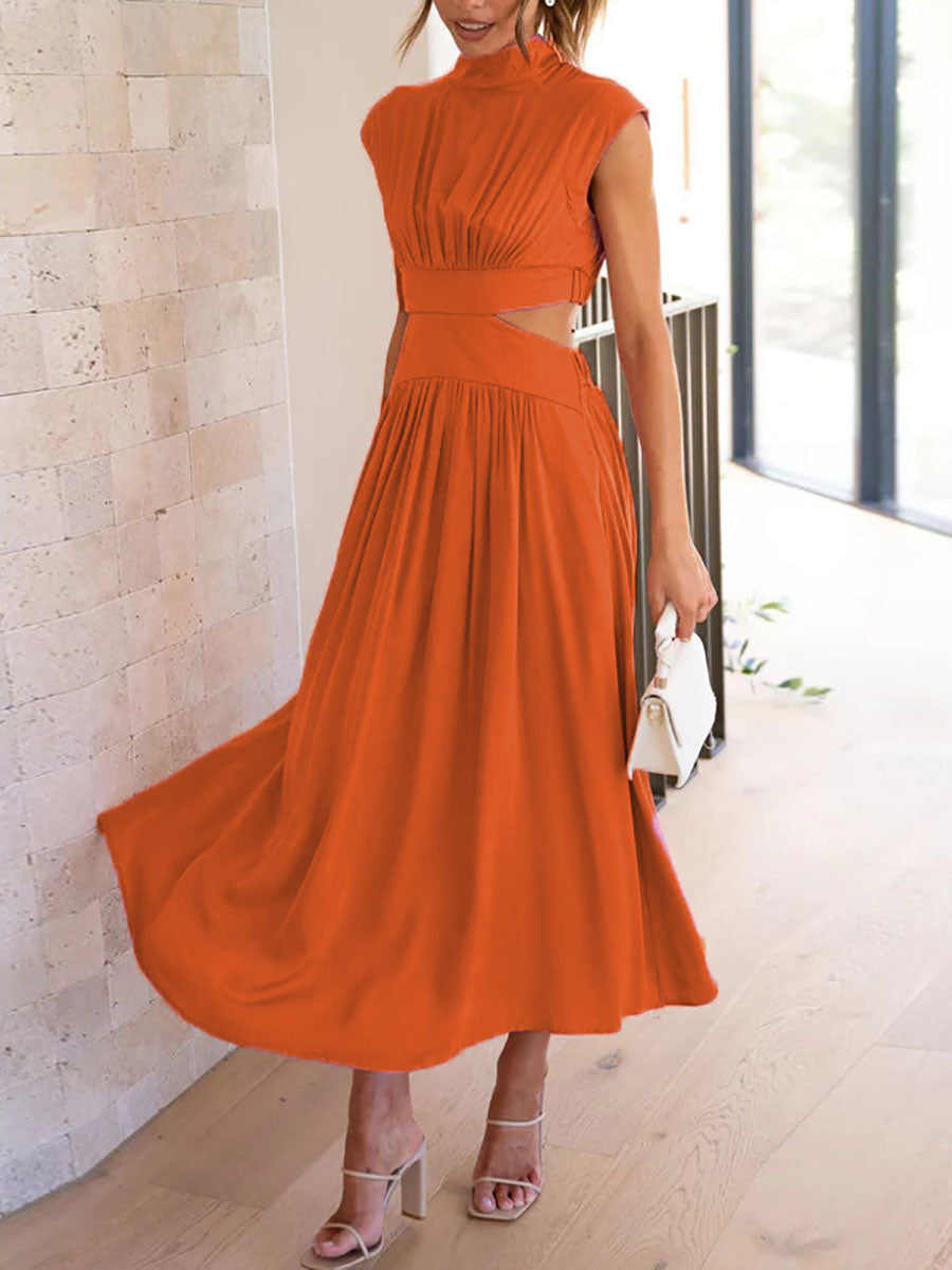 Veleaee Macaron Color Waistless Dress