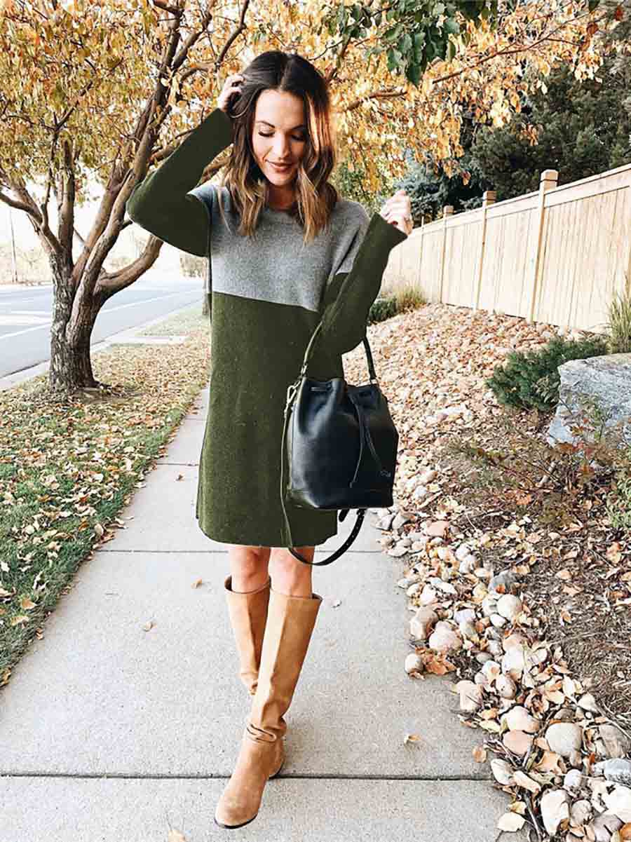 Veleaee O Neck Casual Dress (5 colors)