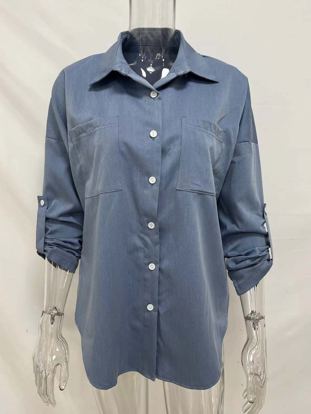 Veleaee Loose Long-Sleeved Casual Blouse (8 colors)