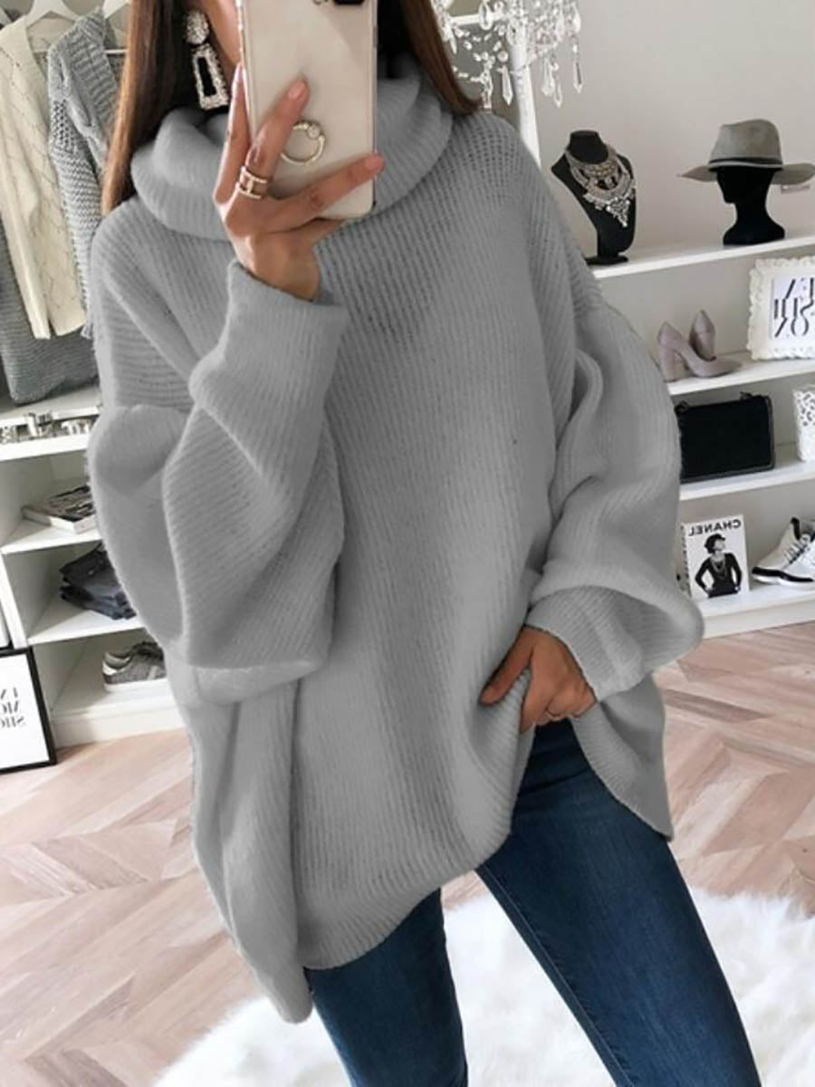 Veleaee Solid Color Turtleneck Knit Sweater(11 colors)