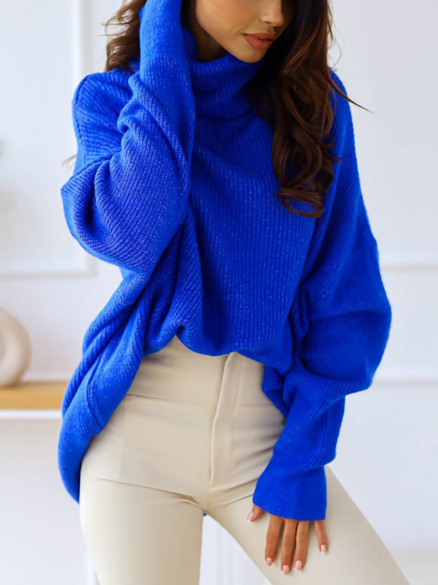 Veleaee Solid Color Turtleneck Knit Sweater(11 colors)