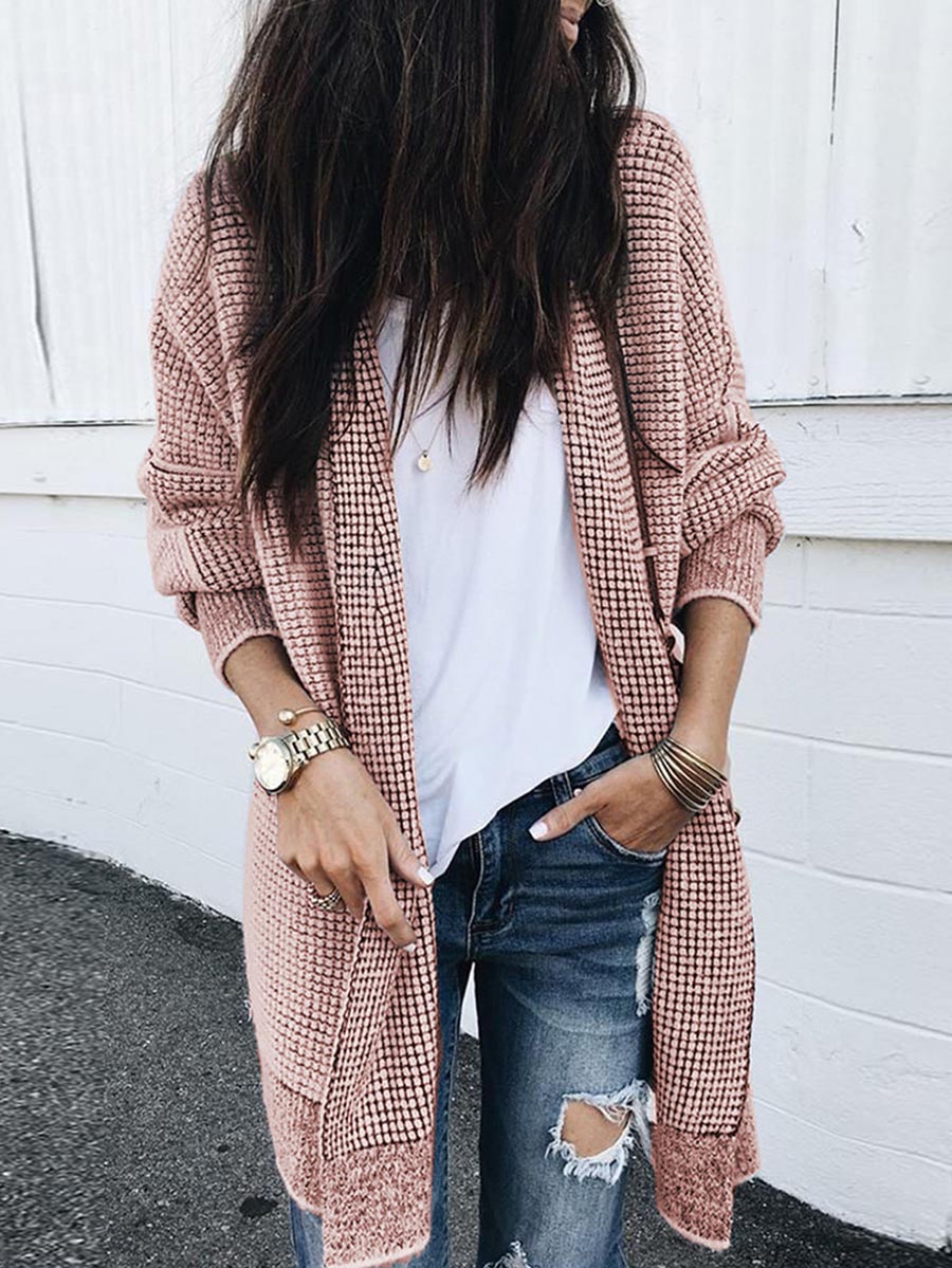 Veleaee Knitted Sweater Cardigan （3 colors）