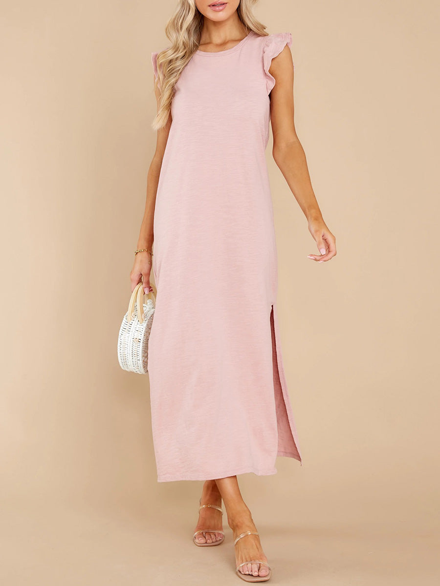 Veleaee Ruffled Loose Dress