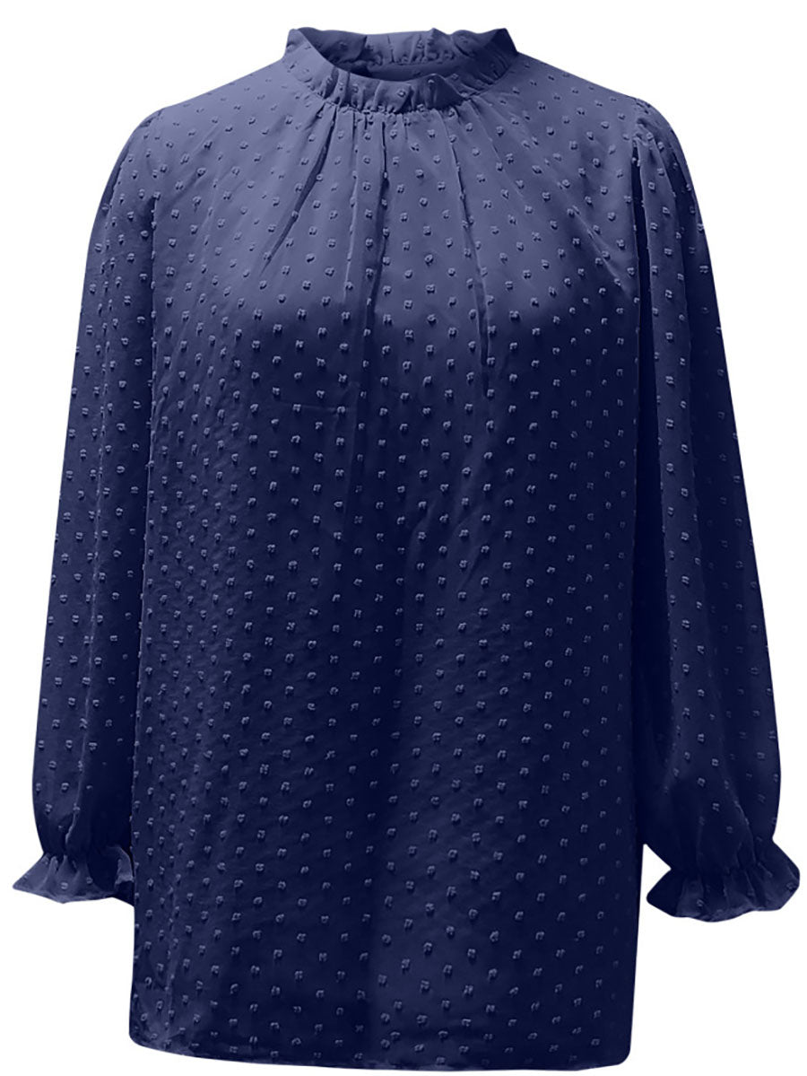 Veleaee Round Neck Long Sleeve Shirt (5 colors)