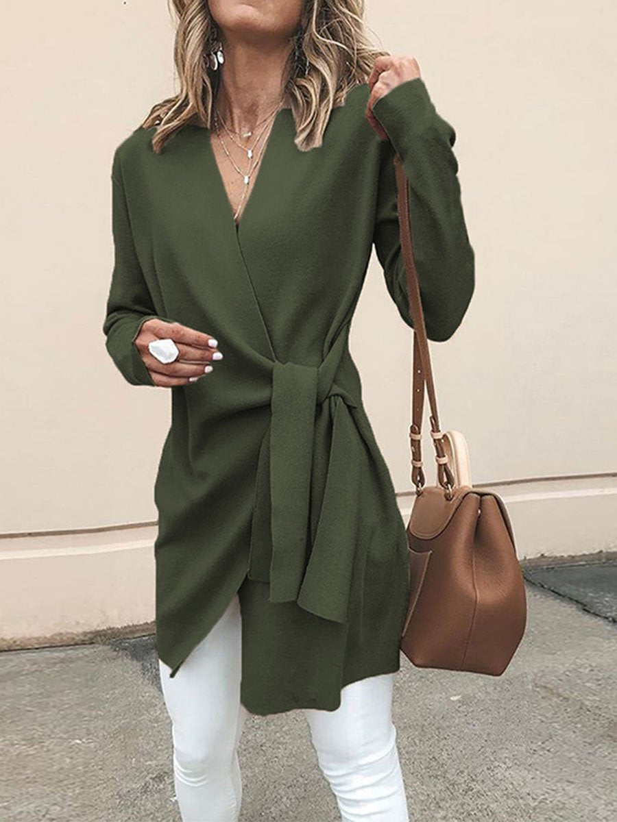 Veleaee Belt Cardigan