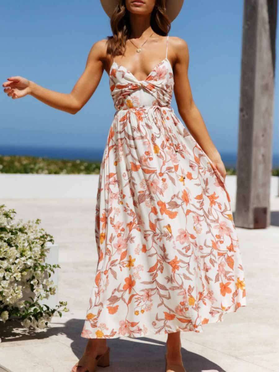 Veleaee Printed Bohemian Dress