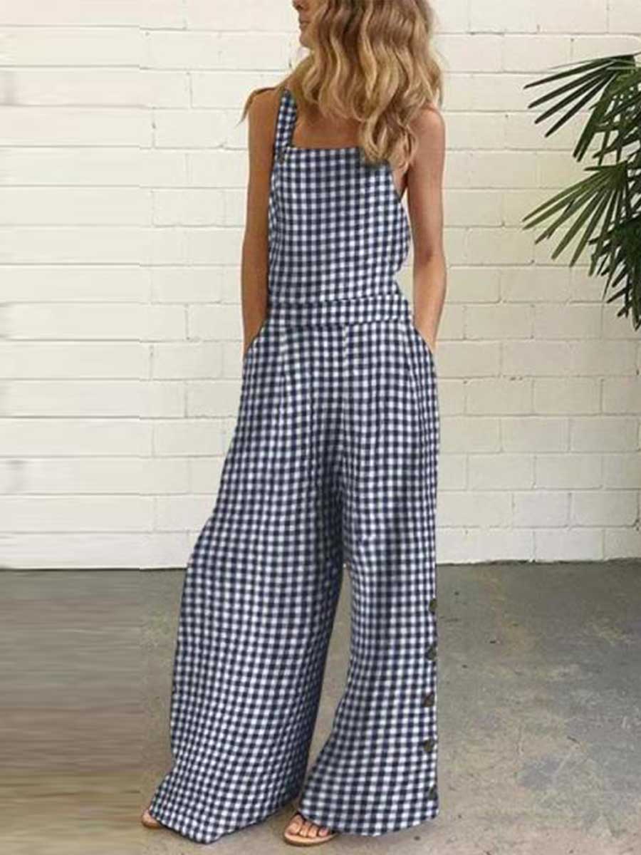 Veleaee Vest Pocket Jumpsuit