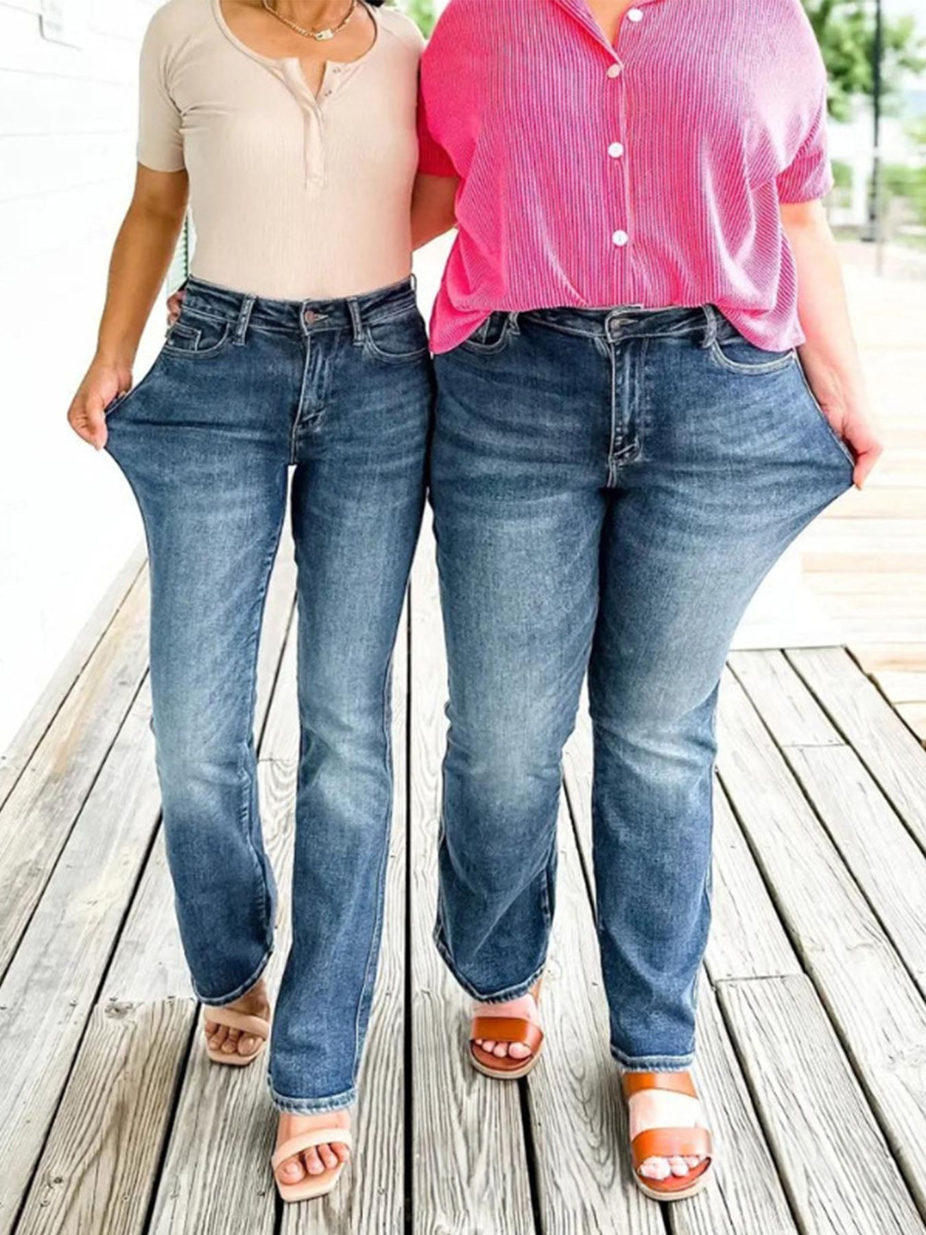 Tummy Control Bootcut Jeans