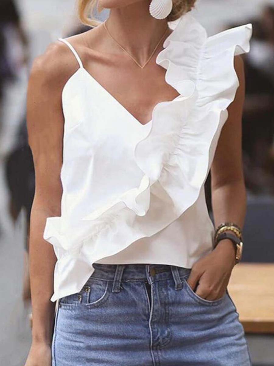 Veleaee Sexy Ruffle Sling