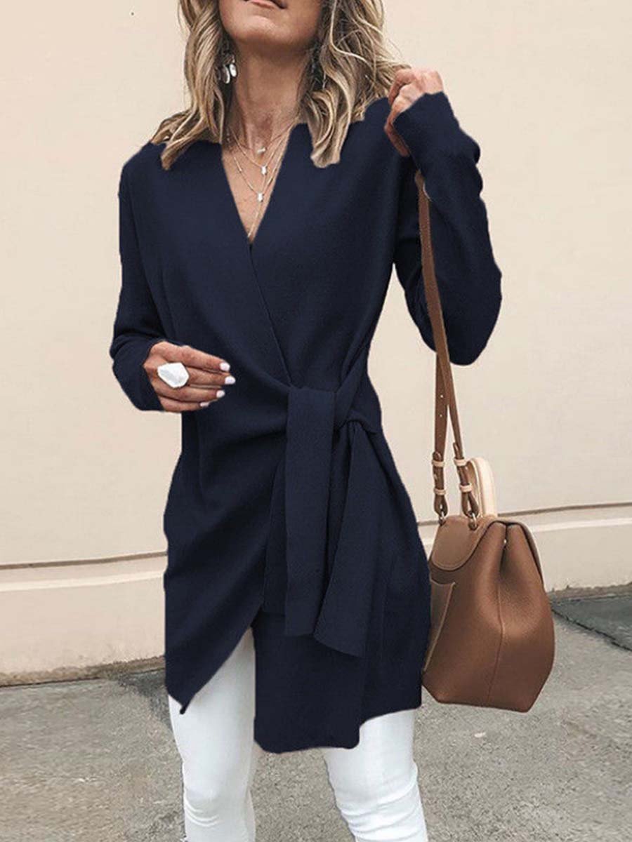 Veleaee Belt Cardigan