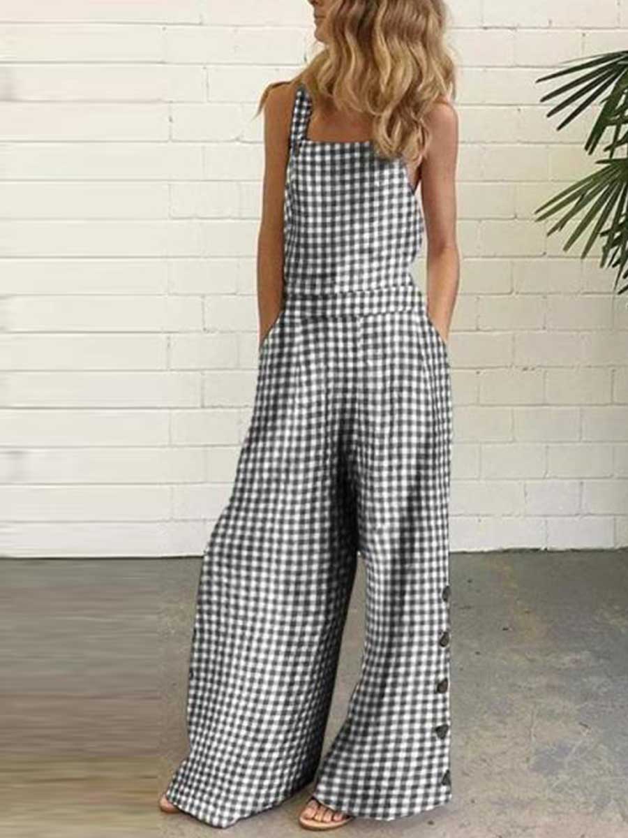 Veleaee Vest Pocket Jumpsuit