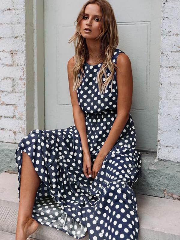 Veleaee Polka Dot Dress