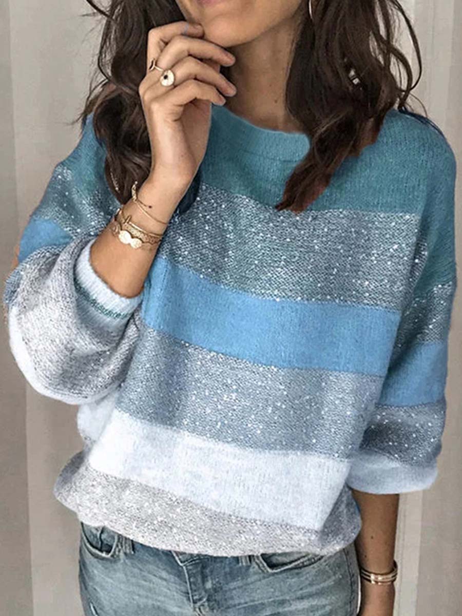 Veleaee Multicolor Knit Sweater