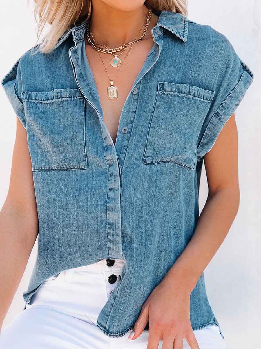 Veleaee  Denim Shirt