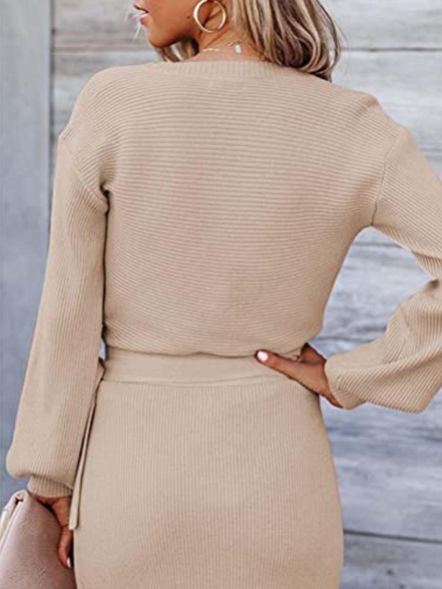 Veleaee Sexy Knitted Dress