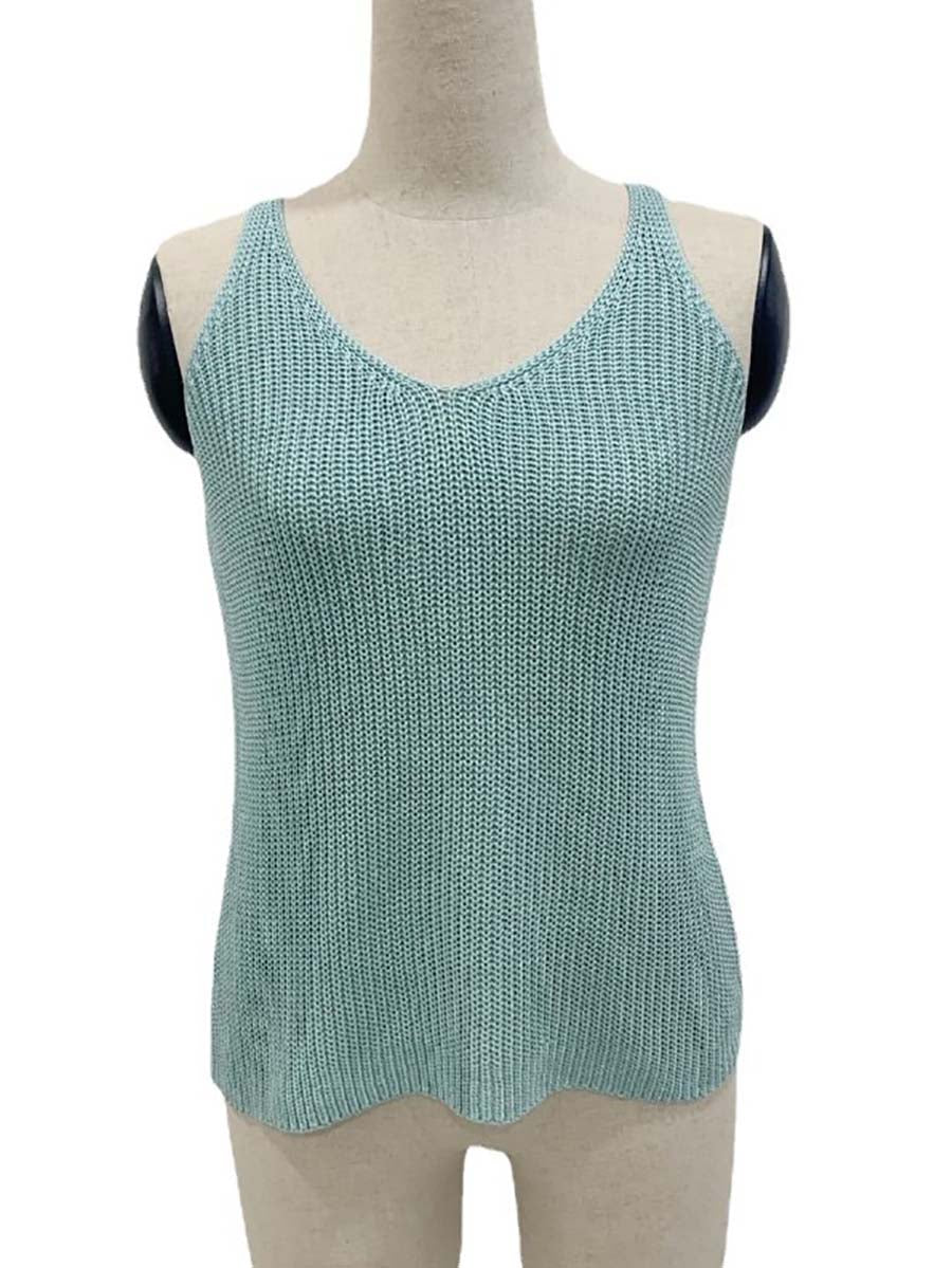 Veleaee Casual V Neck Knit Vest(6 colors)