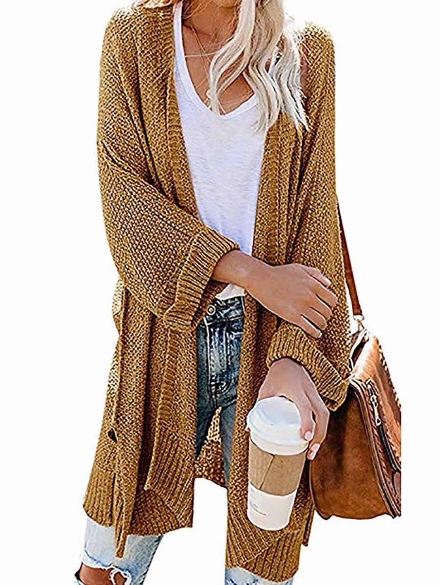 Veleaee Solid Color Knitted Cardigan(10 colors)