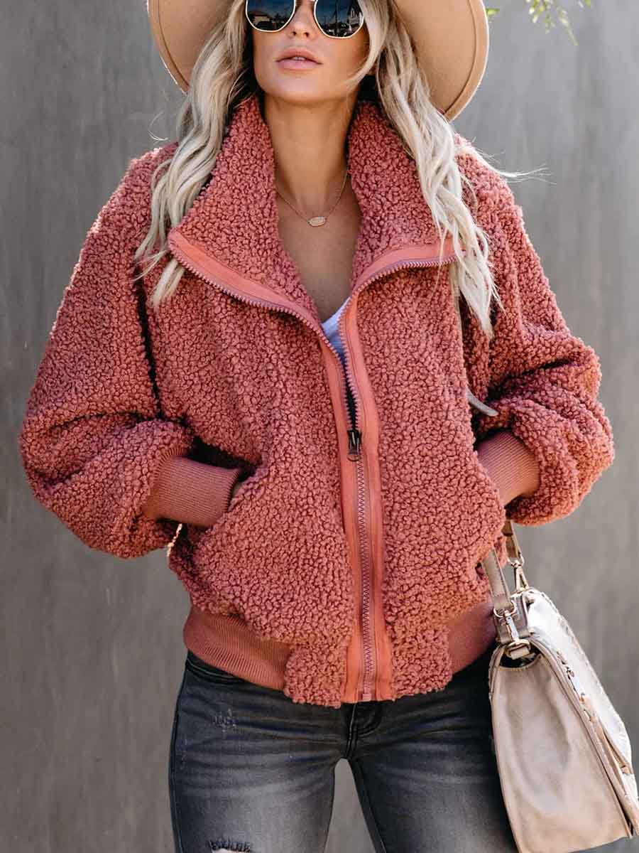 Veleaee Furry Pocket Coat