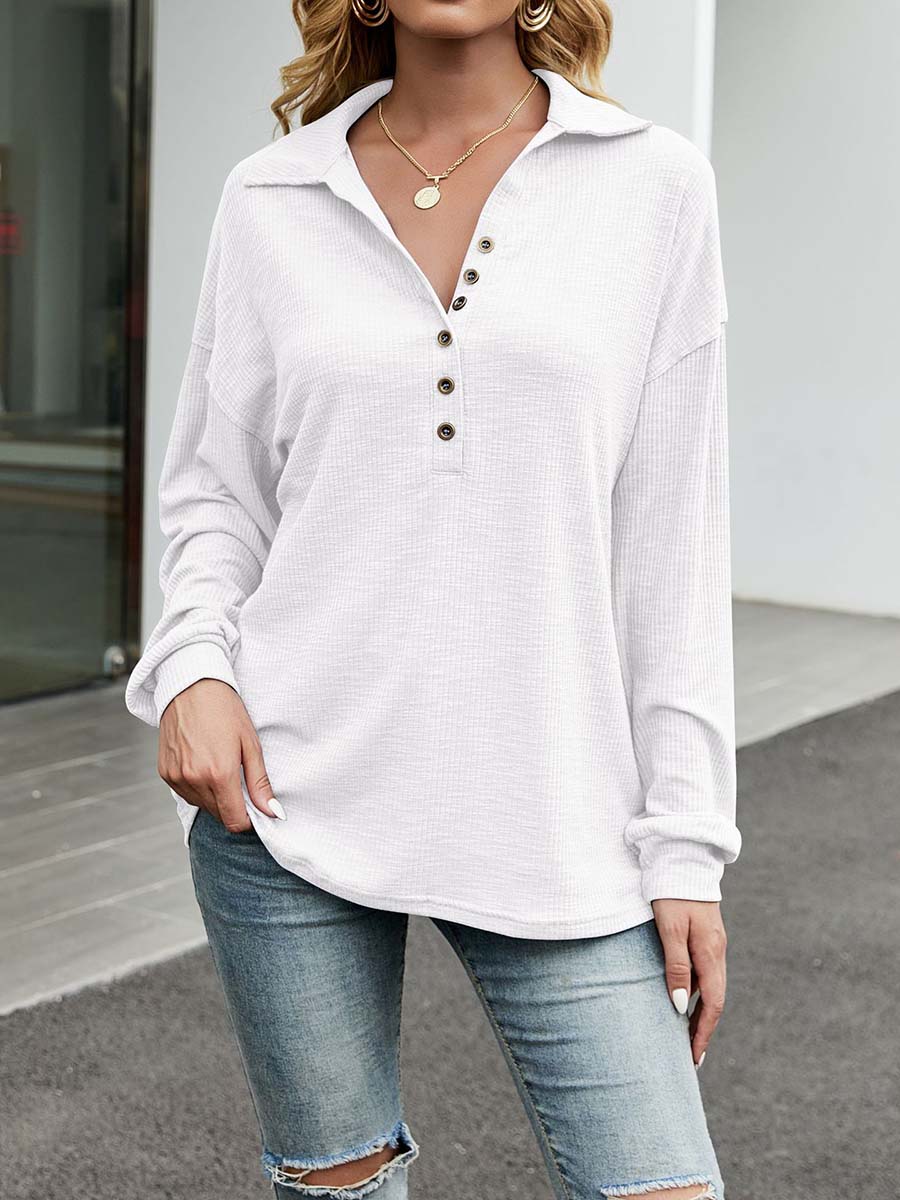 Veleaee Button Down Casual Top
