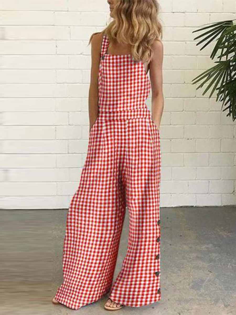 Veleaee Vest Pocket Jumpsuit