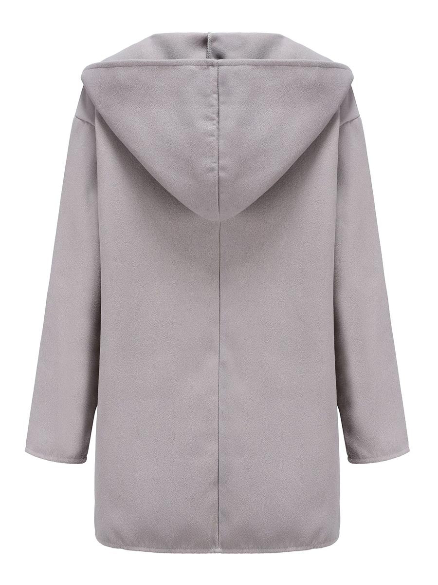 Veleaee Round Neck Loose Tweed Coat(7 colors)