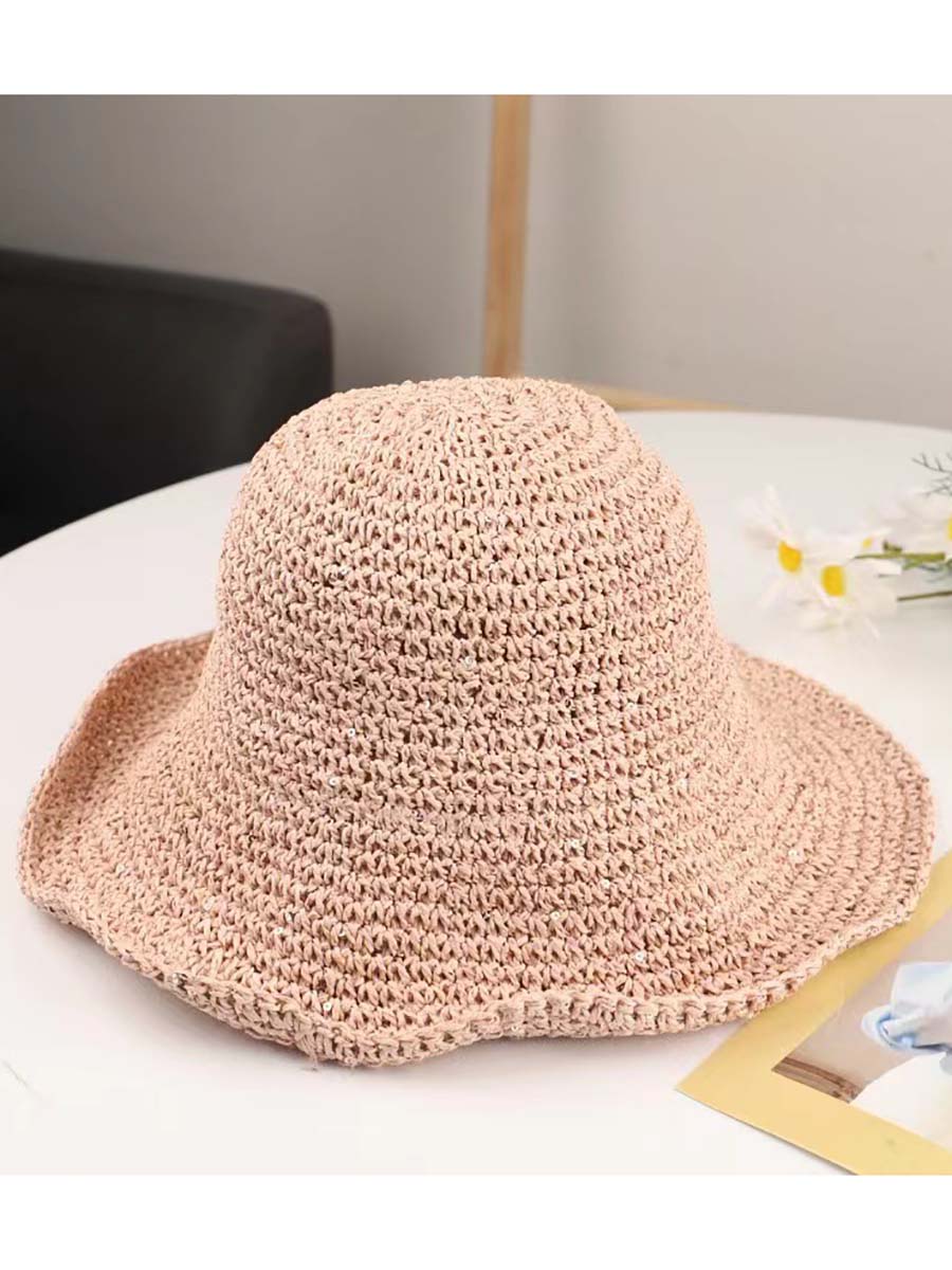 Veleaee Vacation Cool Hat Seaside Khaki Beach Hat