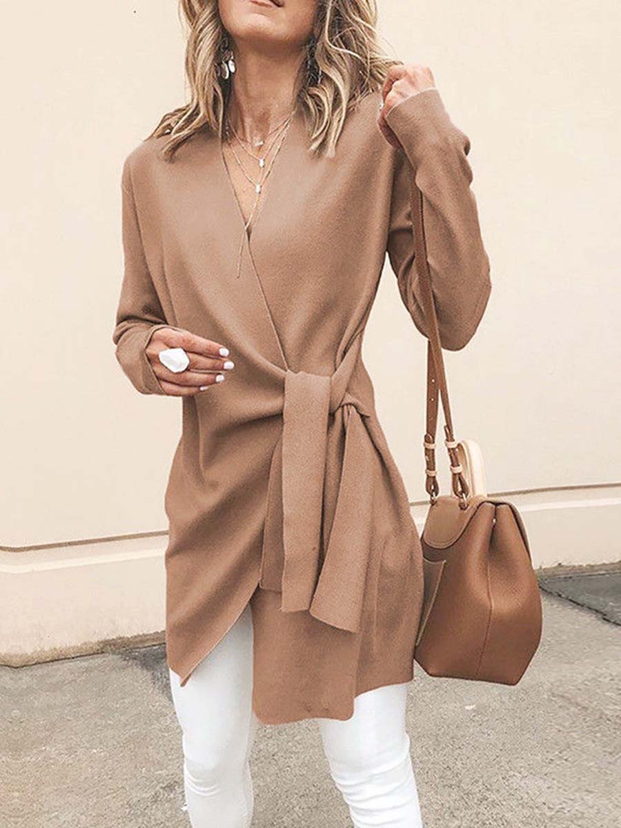 Veleaee Belt Cardigan