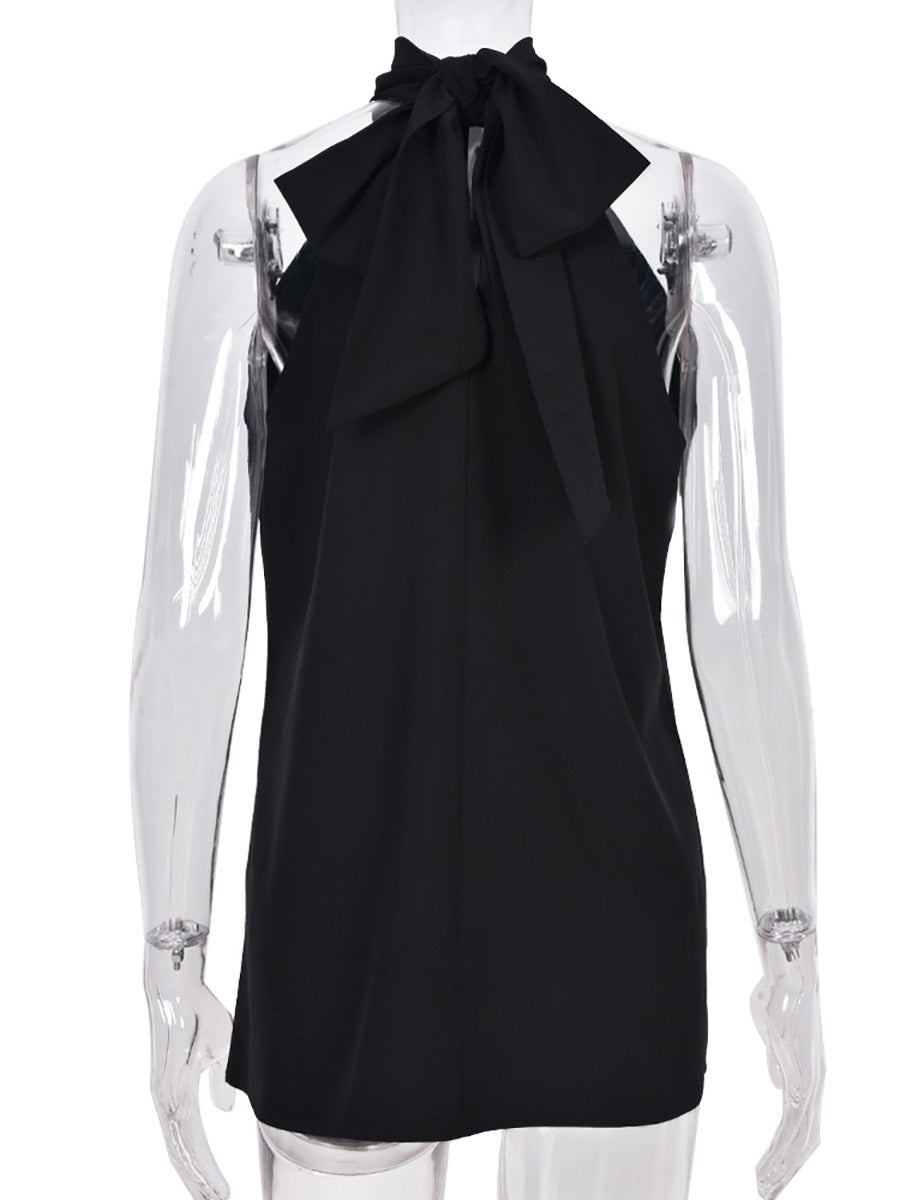 Veleaee Loose Strapless Hanging Neck Sexy Tops