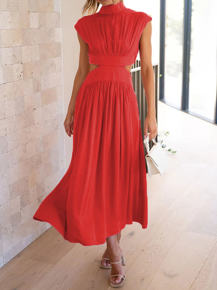 Veleaee Macaron Color Waistless Dress