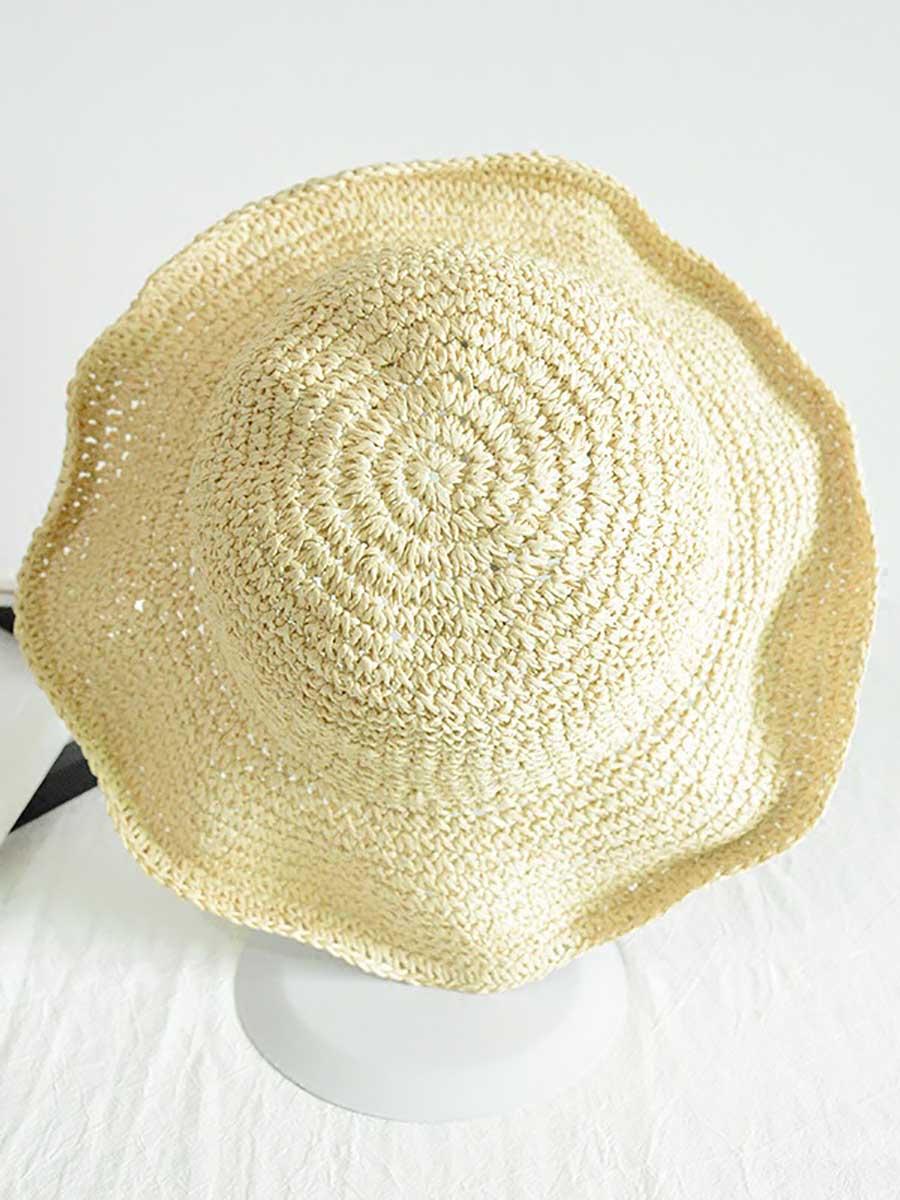 Veleaee Vacation Cool Hat Seaside Khaki Beach Hat