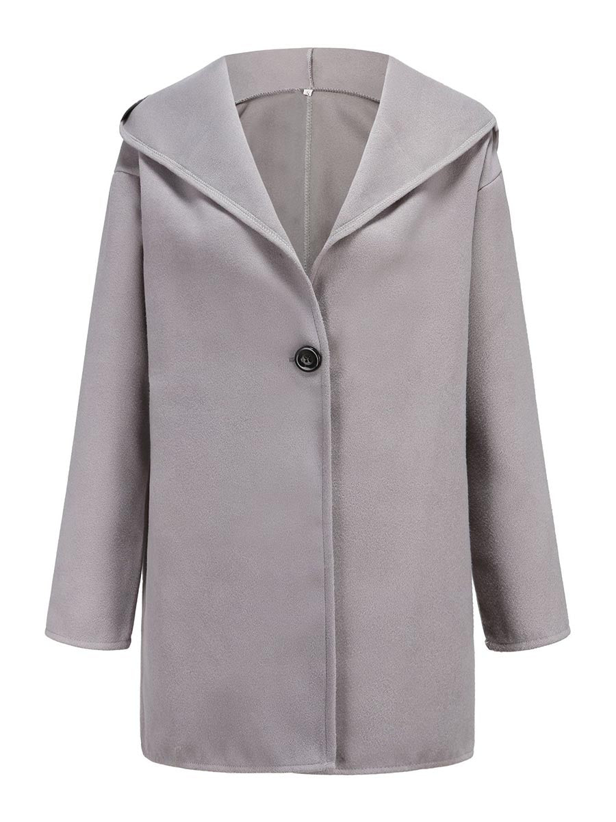Veleaee Round Neck Loose Tweed Coat(7 colors)
