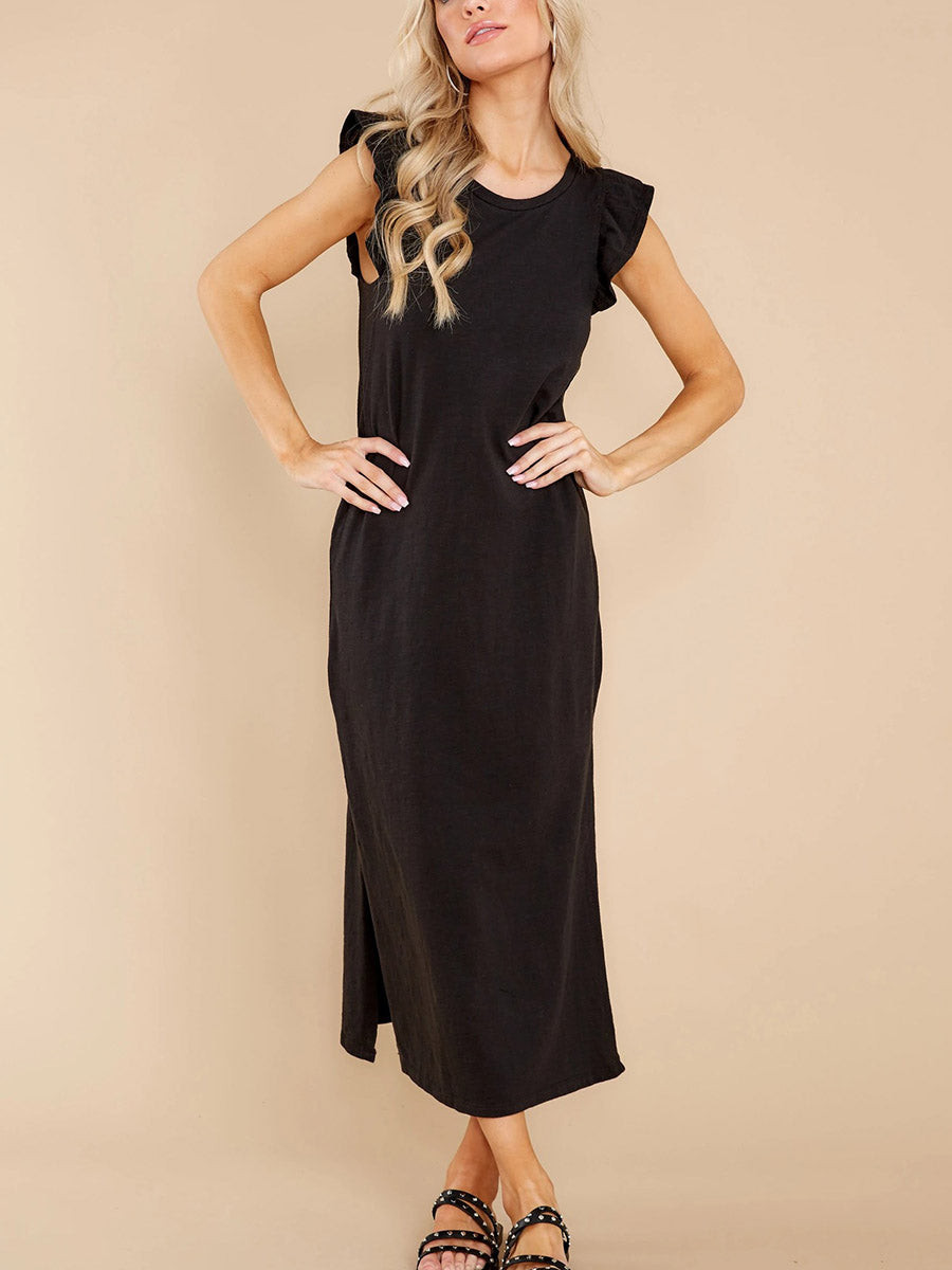 Veleaee Ruffled Loose Dress