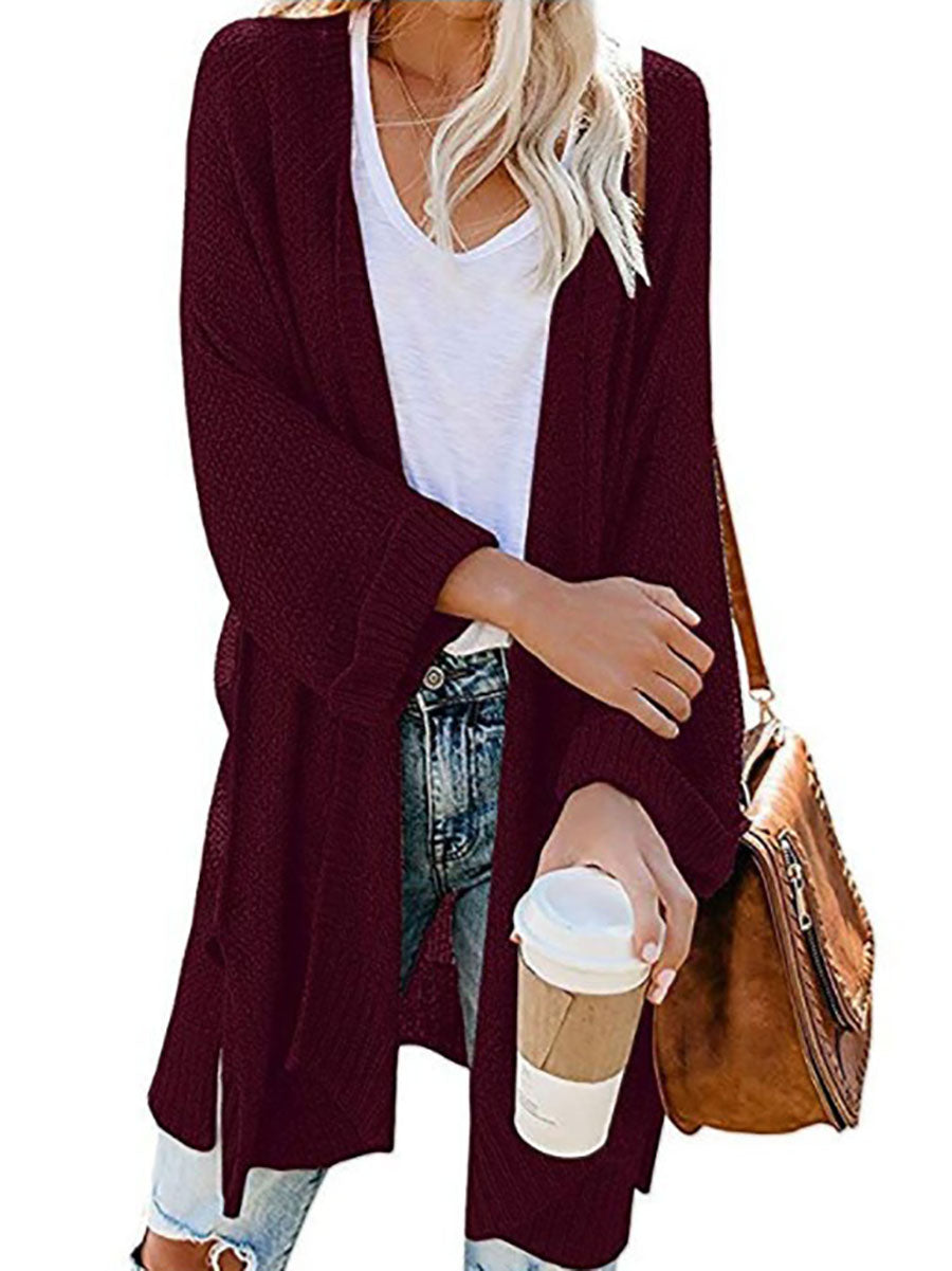 Veleaee Solid Color Knitted Cardigan(10 colors)
