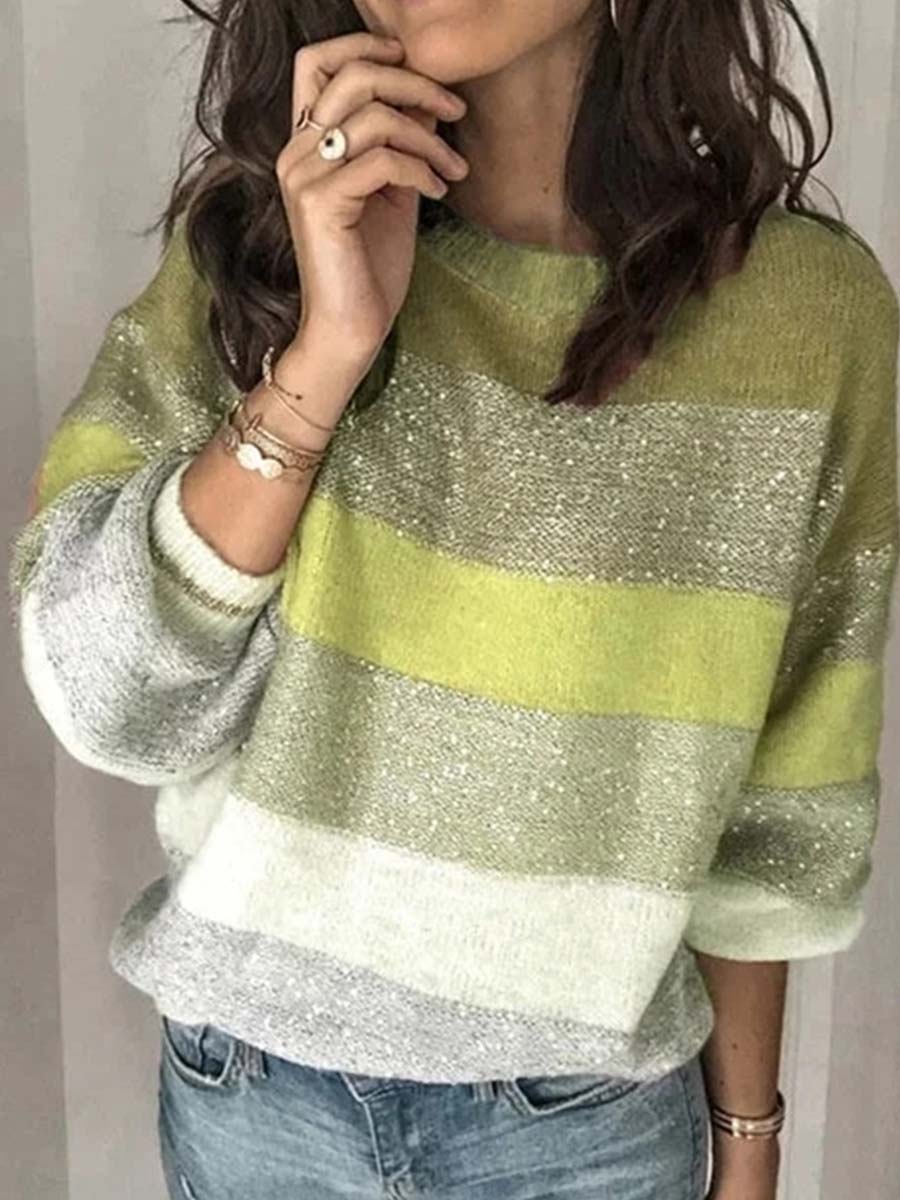Veleaee Multicolor Knit Sweater