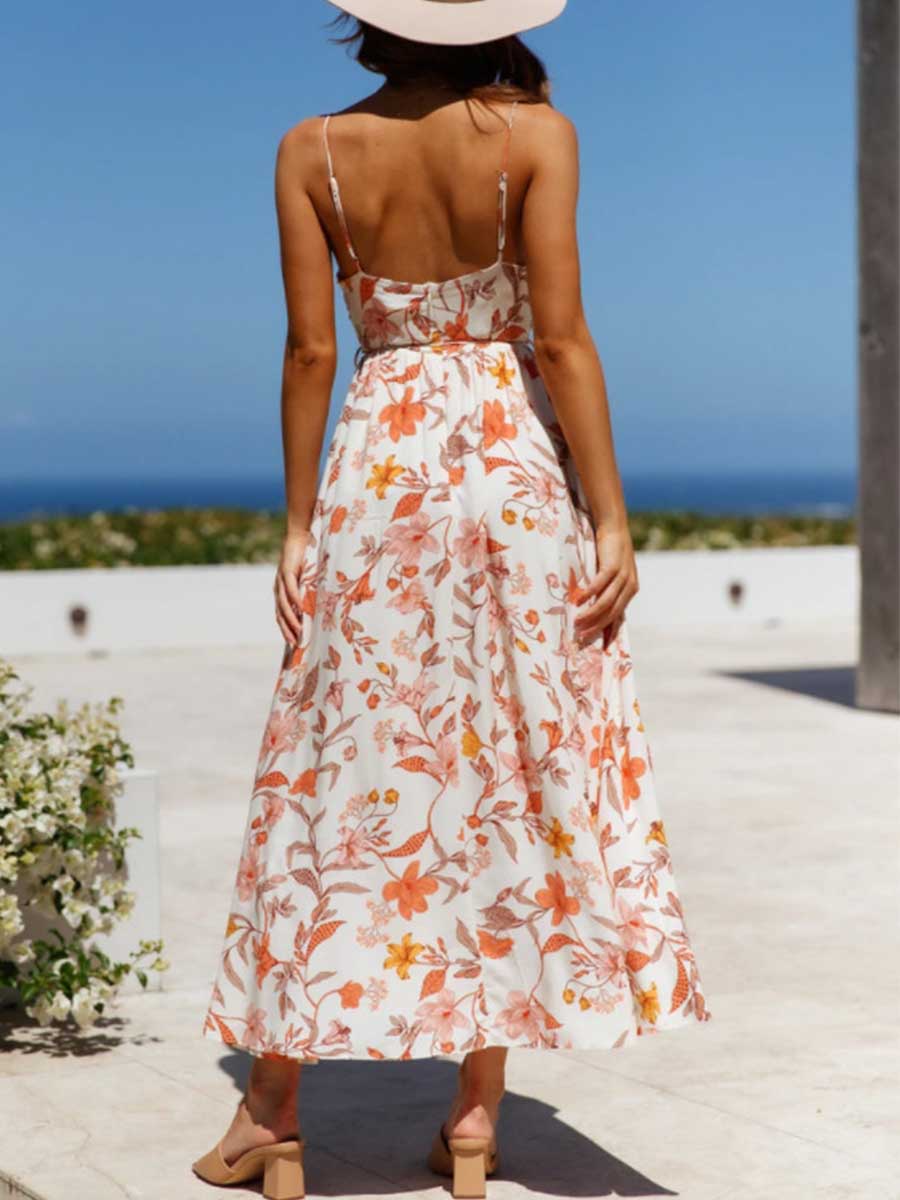 Veleaee Printed Bohemian Dress