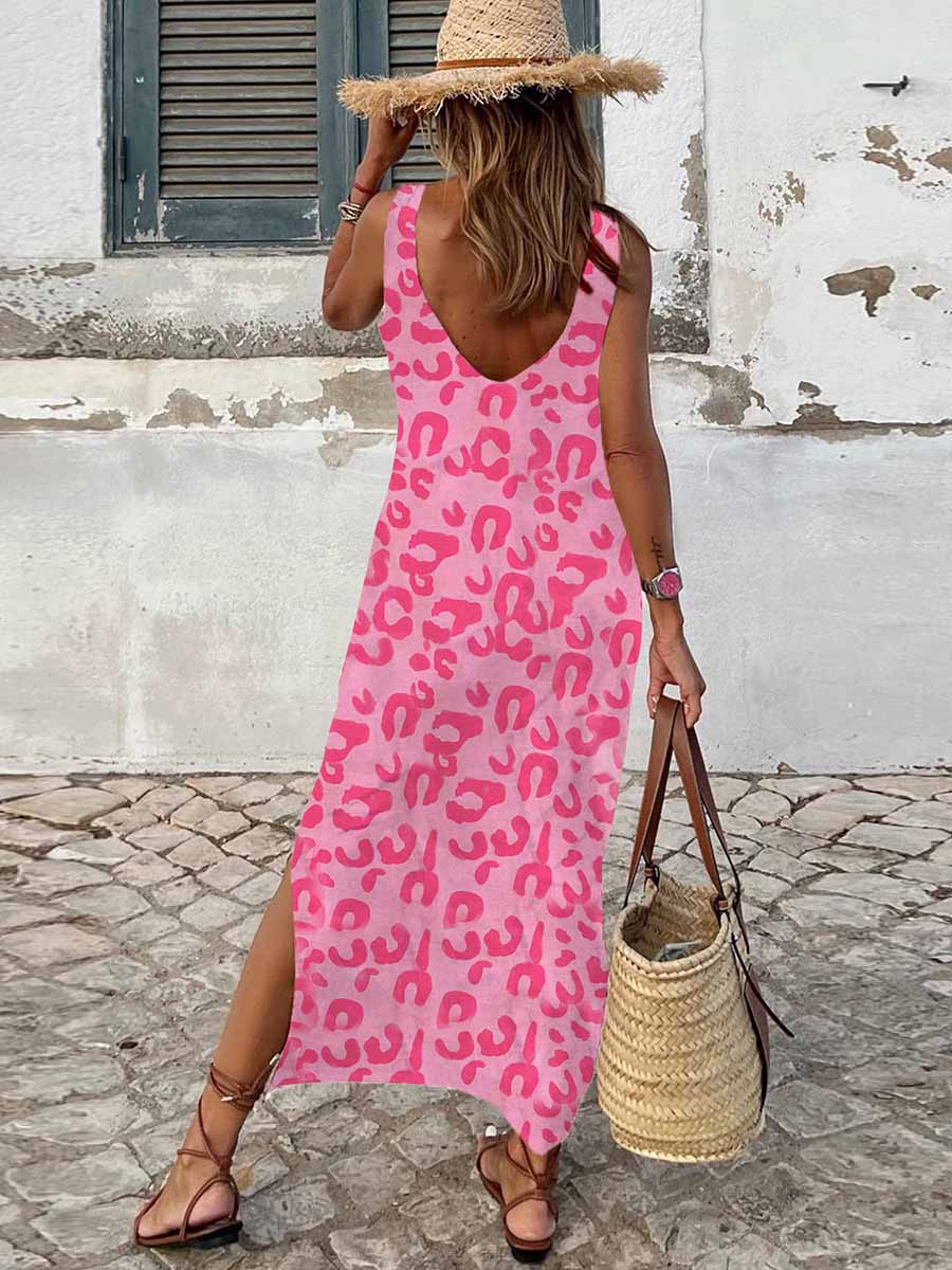 Veleaee Sleeveless Split Dress(6 Colors)