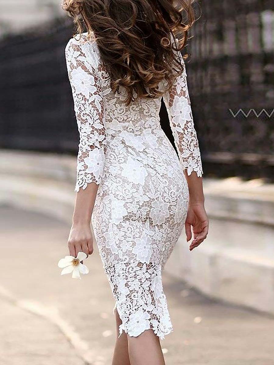Veleaee Sexy Lace Dress