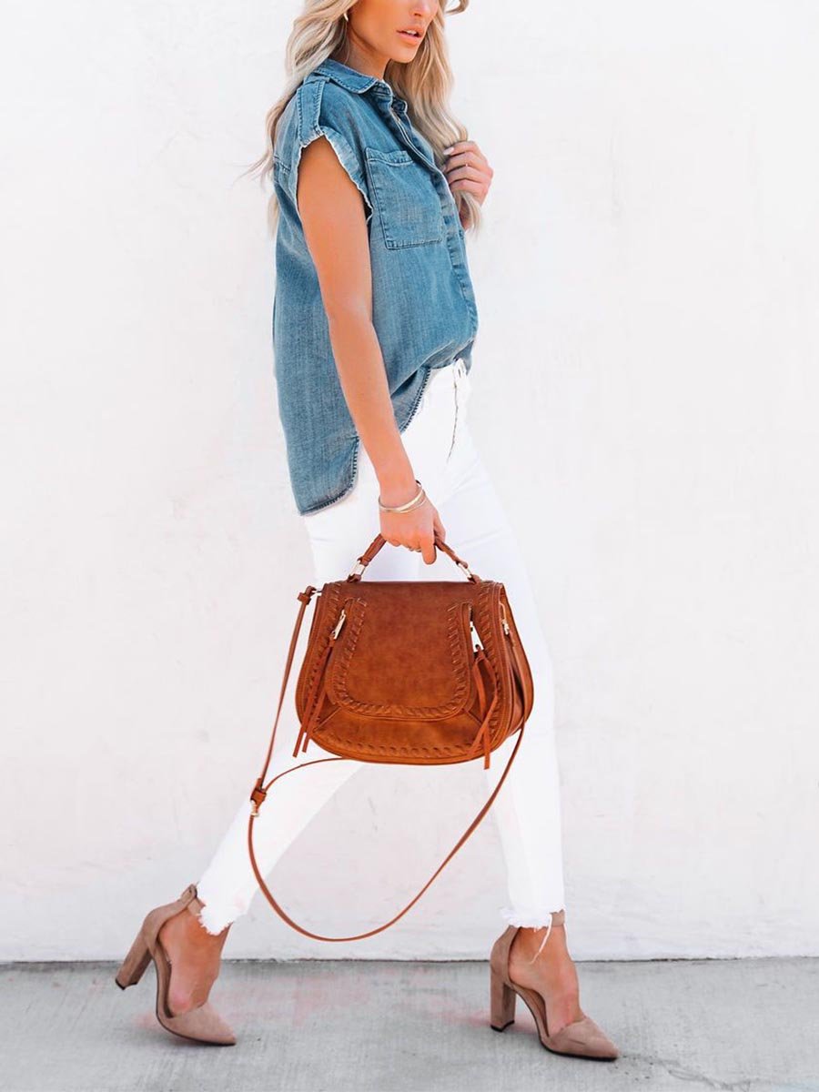 Veleaee  Denim Shirt