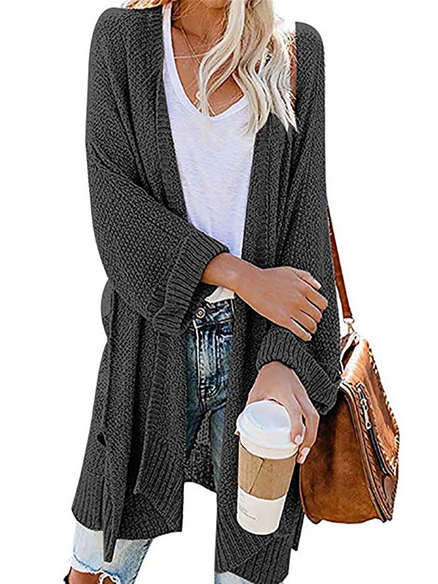 Veleaee Solid Color Knitted Cardigan(10 colors)