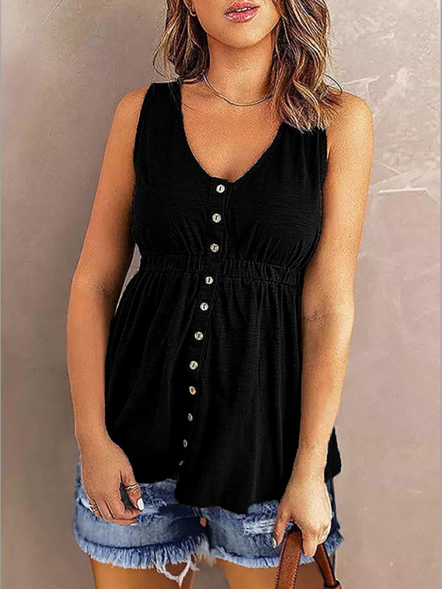 Veleaee Solid Color Strapless Waistless Sleeveless Top(7 Colors)