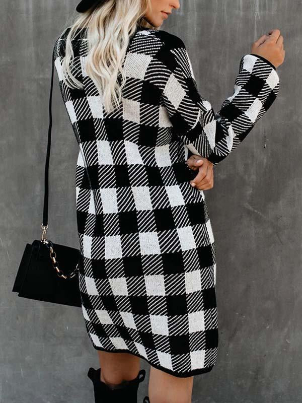 Veleaee Plaid Dress