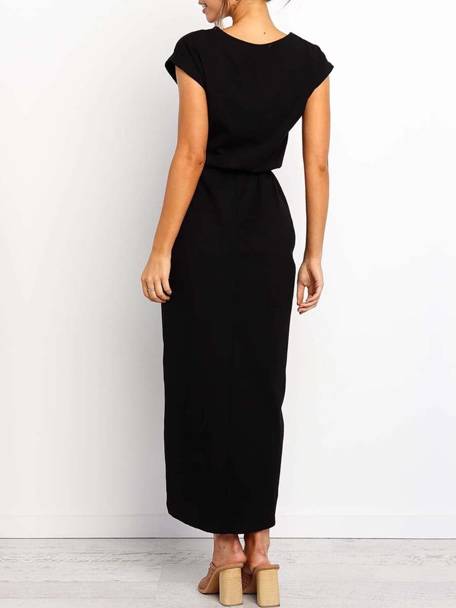 Veleaee After Midnight Ankle Length Dress