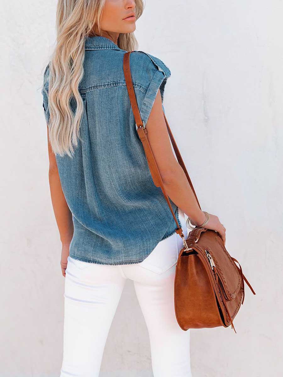 Veleaee  Denim Shirt