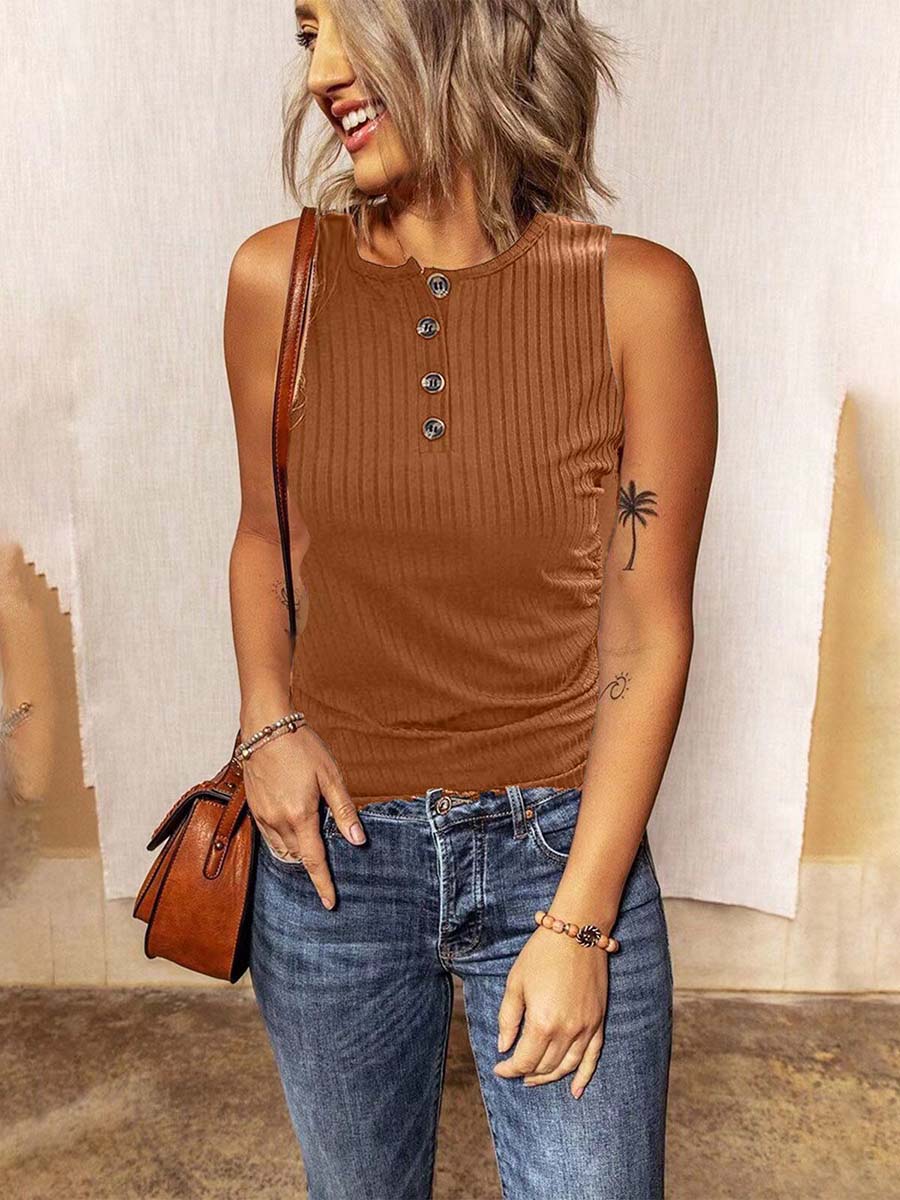 Veleaee Button up slim-fit T-shirt (6 colors)