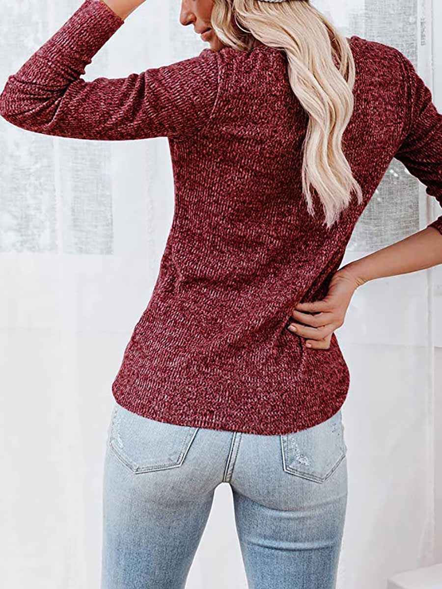 Veleaee Round Neck Casual T-Shirt