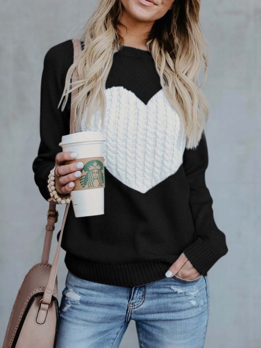 Veleaee Love Shaped Sweater