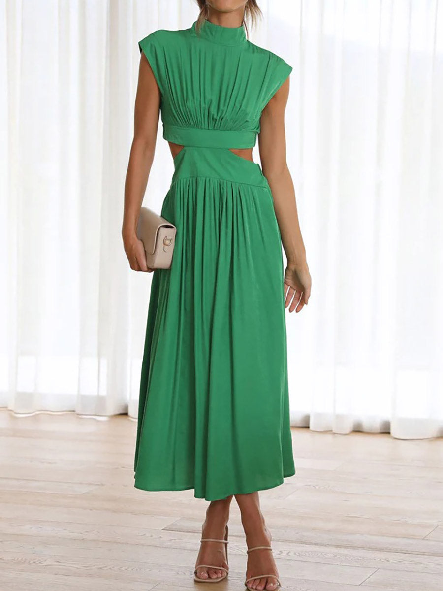 Veleaee Macaron Color Waistless Dress